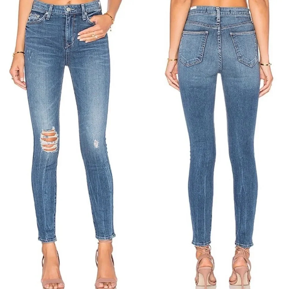 Lovers + Friends Mason High Rise Skinny Jeans in Larchmont
